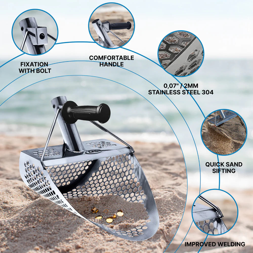 CKG Sand Scoop 11x8 Stainless