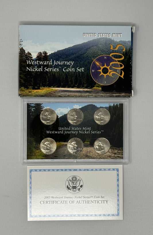 U.S. MINT Westward Journey Nickel Series Coin Set Complete Box & COA