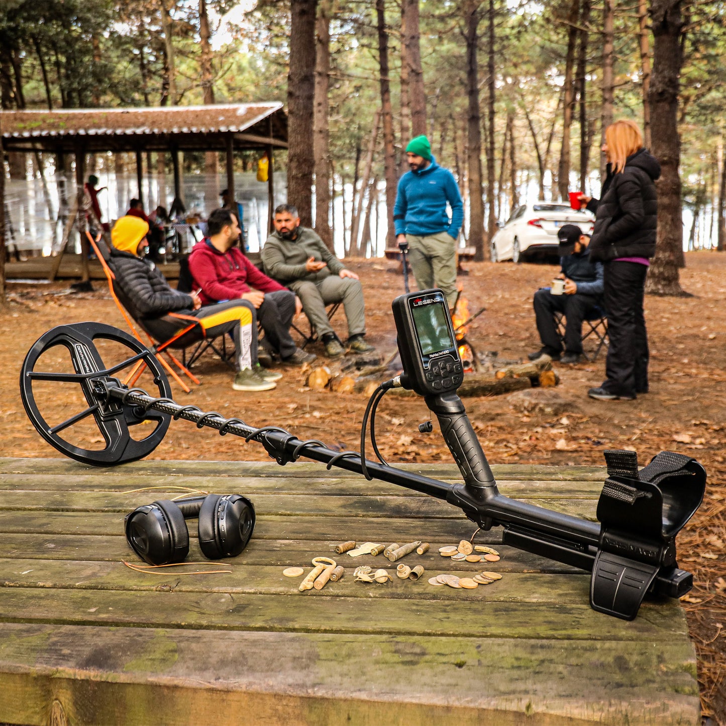 Nokta The Legend SMF Metal Detector. Pro Package. Wireless Headphones, LG30 12" X 9" & LG15 6" Coils. With Free Accupoint, And Starter Pack