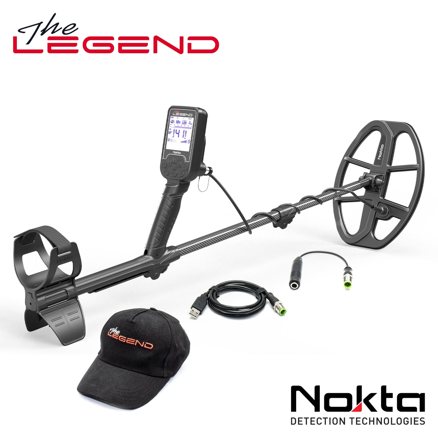 Nokta The Legend SMF Metal Detector. LG30 12" X 9" Coil.