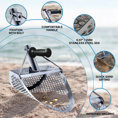 CKG Sand Scoop 11x8 Stainless